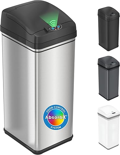 iTouchless 13 Gallon Touchless Sensor Kitchen Trash Can