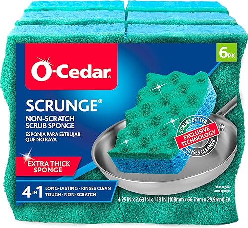 O-Cedar Scrunge Multi-Use Non-Scratch Scrubbing Sponge