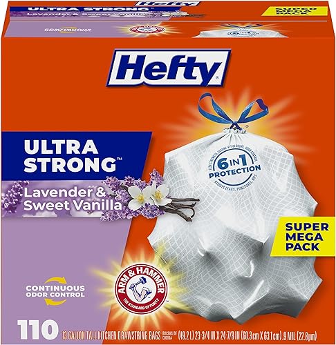 Hefty Ultra Strong Tall Kitchen Trash Bags 13 Gallon