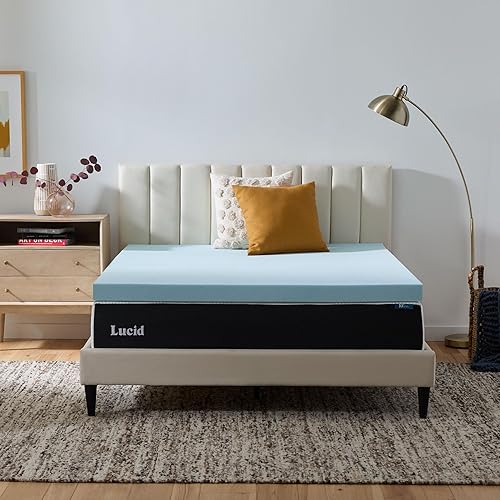 Lucid 3-Inch Gel Memory Foam Mattress Topper
