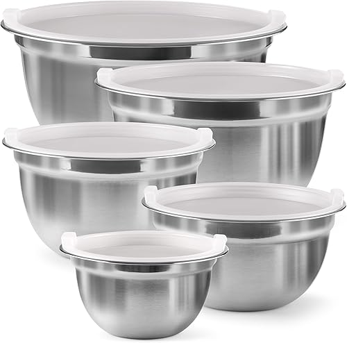 FineDine Stainless Steel Mixing Bowls Set of 6