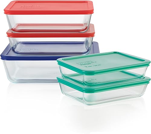 Pyrex Simply Store Glass Rectangular Container Set