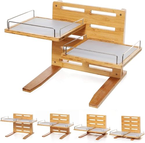 Y YHY Elevated Dog Bowls, Adjustable Raised Stand