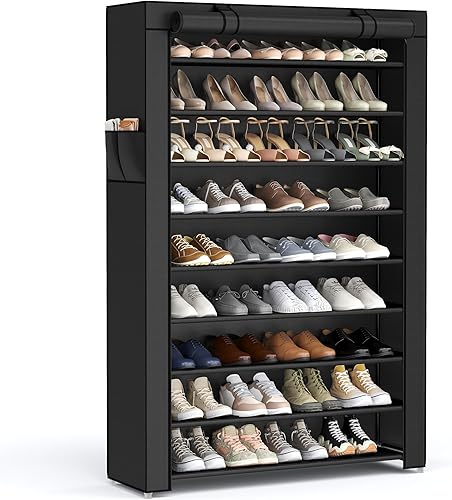SONGMICS 10-Tier Shoe Rack for 50 Pairs