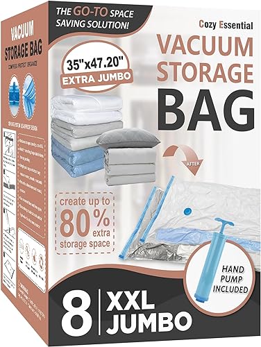 Vacwel Jumbo Vacuum Storage Bags for Comforters and Blankets