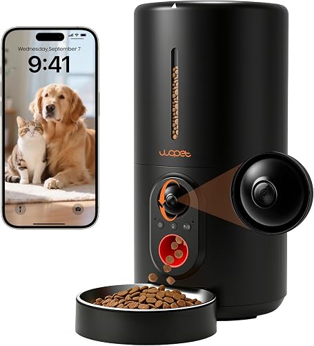 WOPET 6L Automatic Dog and Cat Feeder with HD Camera